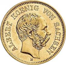 5 марок 1877 E   "Саксония"