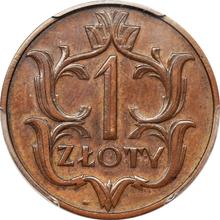 1 Zloty 1929    "Durchmesser 25 mm" (Probe)
