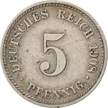 5 Pfennig 1908 D  