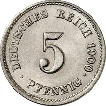 5 Pfennige 1900 J  