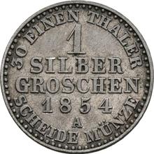 Silber Groschen 1854 A  