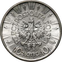 10 Zlotych 1936    "Jozef Pilsudski"