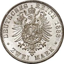 2 марки 1888 E   "Саксония"