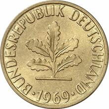 5 fenigów 1969 D  