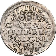 3 Groszy (Trojak) 1591  IF  "Poznań Mint"