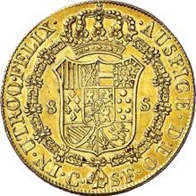 8 escudos 1814 C SF 