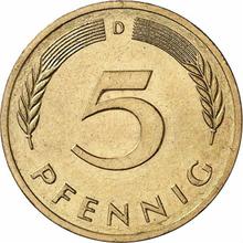 5 Pfennig 1983 D  