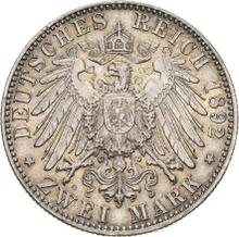 2 марки 1892 F   "Вюртемберг"