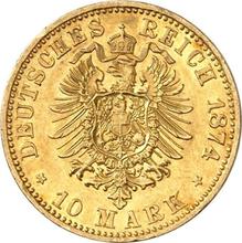 10 marcos 1874 B   "Prusia"