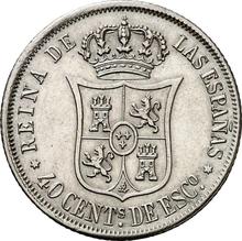 40 Centimos de Escudo 1867   