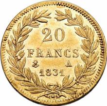 20 franków 1831 A   "Rant wciśnięty"