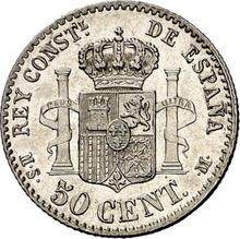 50 centimos 1881  MSM 