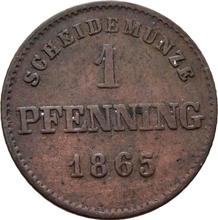 1 пфенниг 1865   