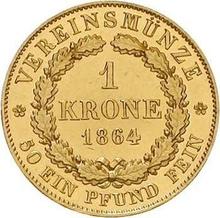 1 krone 1864   