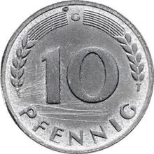 10 Pfennig 1949 G   "Bank deutscher Länder"