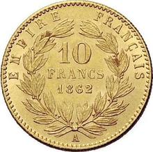 10 francos 1862 A  