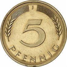 5 Pfennig 1980 J  