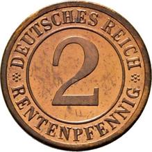 2 Rentenpfennigs 1923 F  