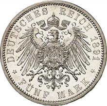 5 марок 1891 A   "Пруссия"