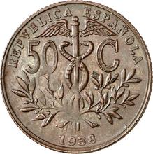 50 céntimos 1938    (Pruebas)