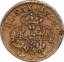 1 grosz 1754    "de corona"