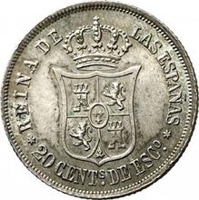20 Centimos de Escudo 1865   
