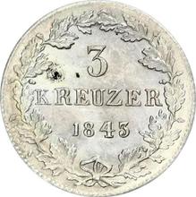 3 крейцера 1843   