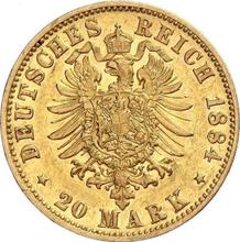 20 марок 1884 J   "Гамбург"