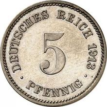5 Pfennige 1913 J  