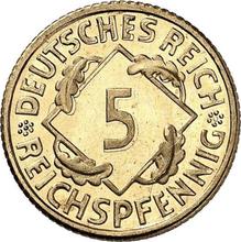 5 Reichspfennig 1926 F  