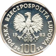 100 złotych 1983 MW   "Niedźwiedź" (PRÓBA)