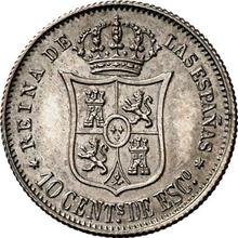 10 céntimos de escudo 1867   