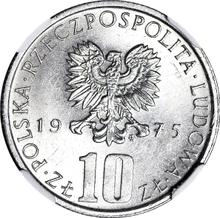 10 złotych 1975 MW   "100 Rocznica śmierci Bolesława Prusa" (PRÓBA)