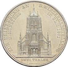 2 táleros 1871    "Restauración de la catedral de Ulm"