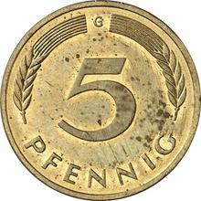 5 Pfennige 1995 G  