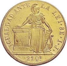 8 escudo 1843 So IJ 