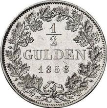 1/2 guldena 1858   