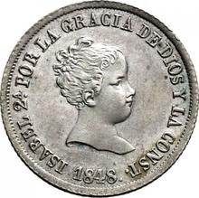 2 reales 1848 M CL 