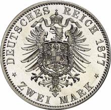 2 marcos 1877 A   "Mecklemburgo Vorpommern Strelitz"