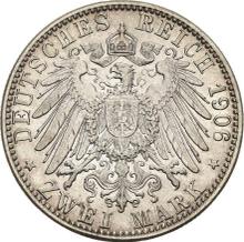 2 марки 1906 G   "Баден"