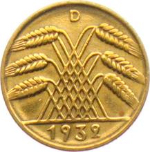 10 рейхспфеннигов 1932 D  