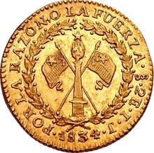 2 escudo 1834 So IJ 