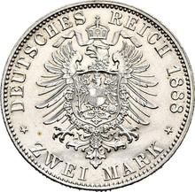 2 марки 1888 A   "Гессен"