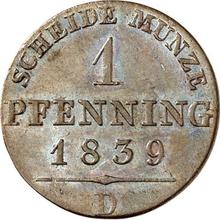 1 Pfennig 1839 D  