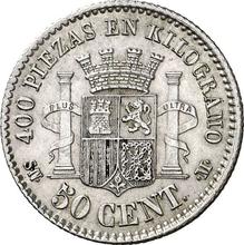 50 Céntimos 1869  SNM 