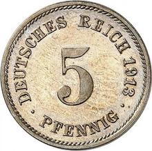 5 Pfennig 1913 F  