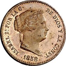 10 centimos de real 1858   