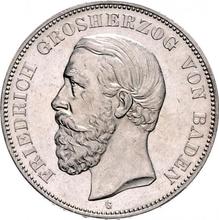5 marcos 1876 G   "Baden"