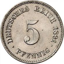 5 Pfennige 1891 F  