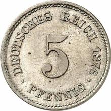 5 Pfennige 1876 E  